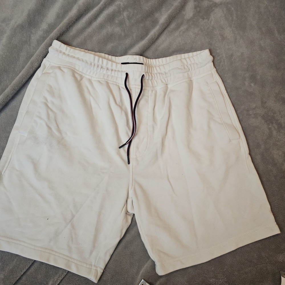 Coastal Tommy Hilfiger Baby Terry Men's‎ Large White Shorts USA 4th Of July